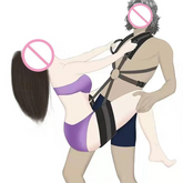 Dual Delight Erotic Sex Sling Harness
